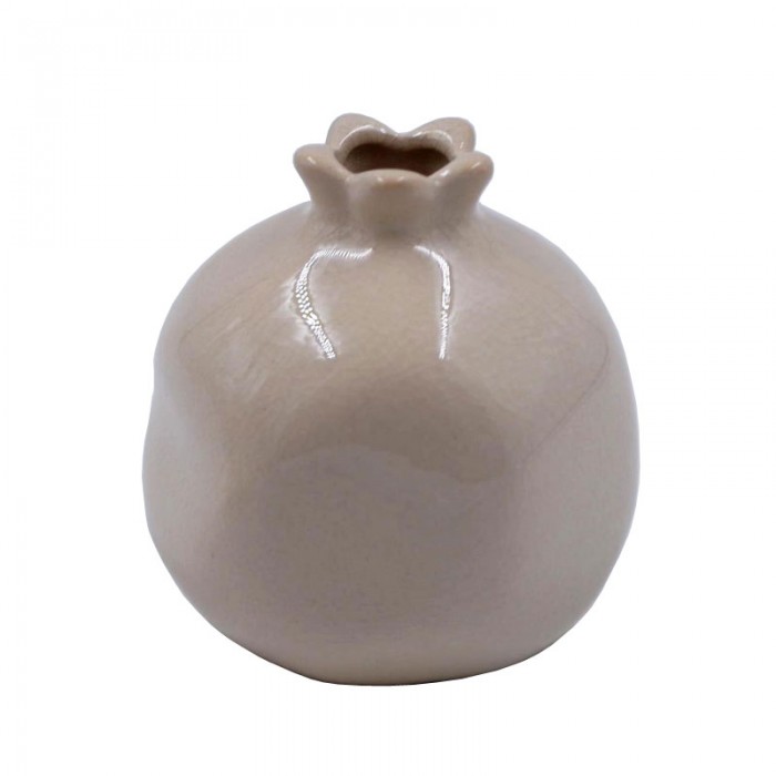 Ρόδι Κεραμικό Εκρού 002CR