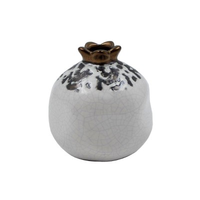 Ρόδι Κεραμικό Λευκό 007WT