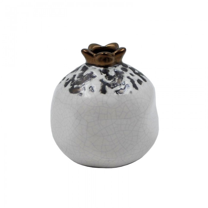 Ρόδι Κεραμικό Λευκό 007WT