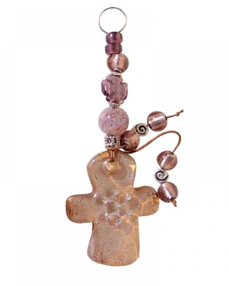 Σταυρός Γυάλινος Κρεμαστός 039A