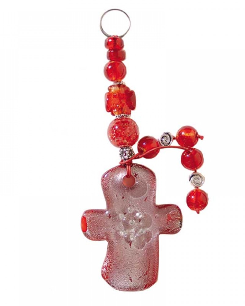 Σταυρός Γυάλινος Κρεμαστός 039RD