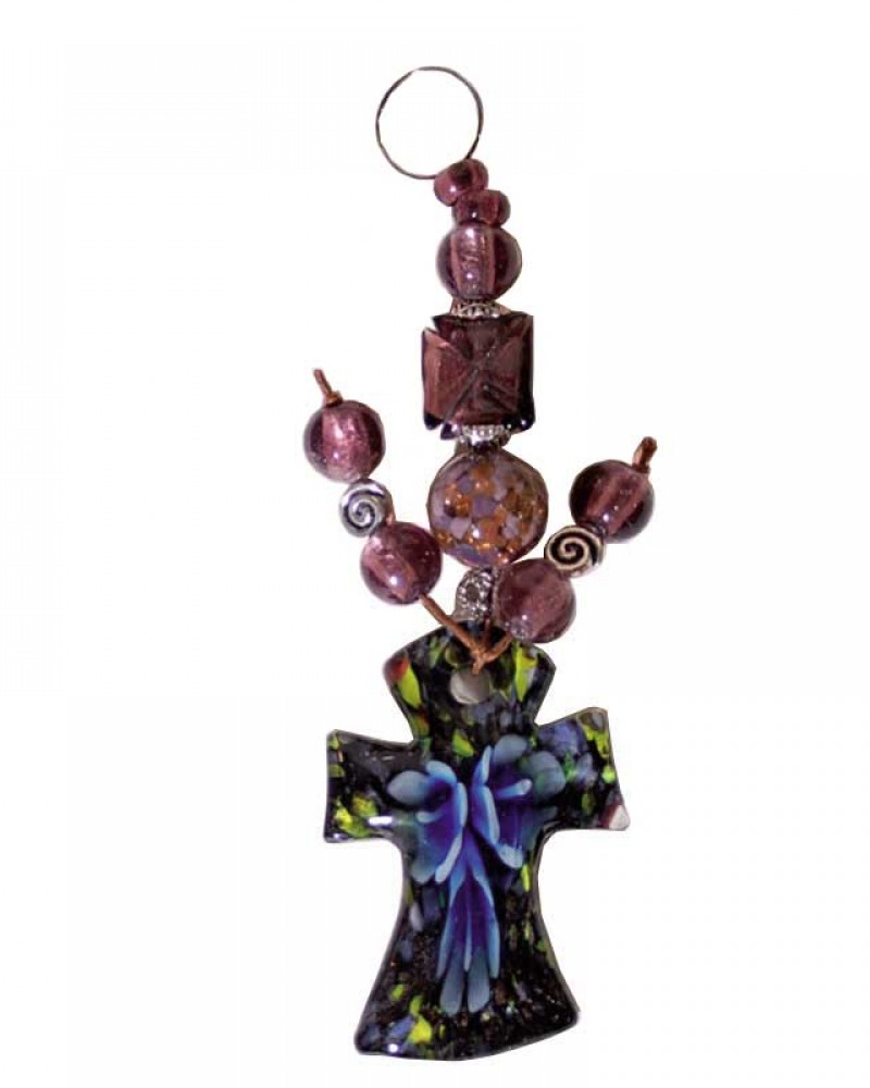 Σταυρός Γυάλινος Κρεμαστός 041BL