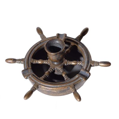 Κηροπήγιο Τιμόνι Μπρούτζινο 140BR Κηροπήγιο Τιμόνι Μπρούτζινο 140BR