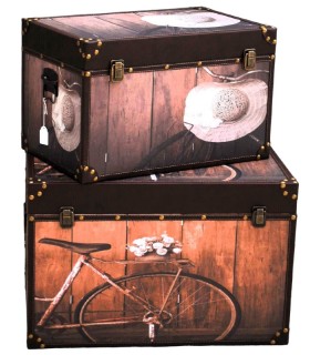 Μπαούλα Με Ποδήλατο Και Καπέλο 44442A