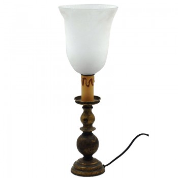 Λάμπα Μπρούτζινη Με Γυάλινο Καπέλο 189LBRG