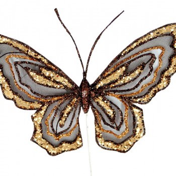 Διακοσμητική Πεταλούδα Υφασμάτινη 1659BR