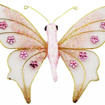 Διακοσμητική Πεταλούδα Υφασμάτινη 18503P