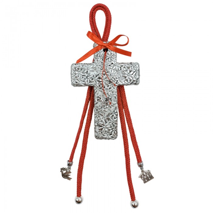 Γούρι Σταυρός Διακοσμημένος 21015SL