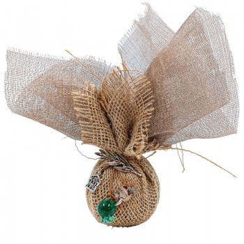 Ρόδι Διακοσμημένο Με Λινάτσα 21003