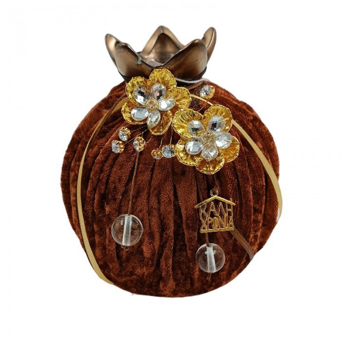 Ρόδι Με Βελούδο Και Λουλούδια 2106BR