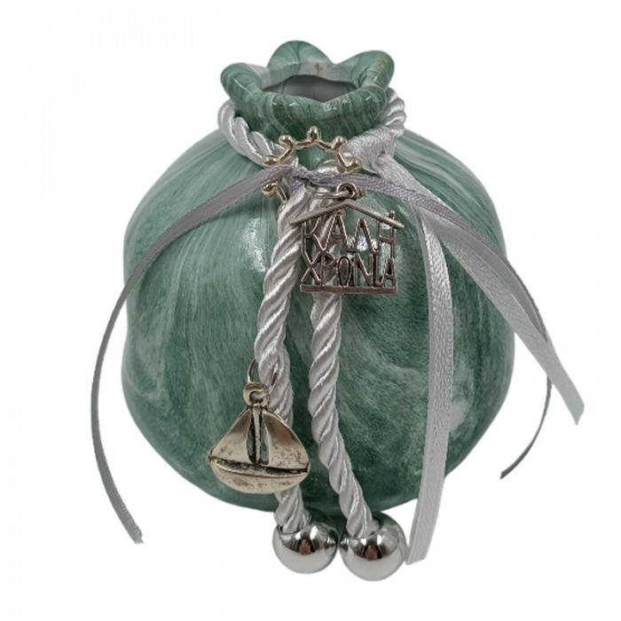 Ρόδι Κεραμικό Διακοσμημένο 2110GR Ρόδι Κεραμικό Διακοσμημένο 2110GR