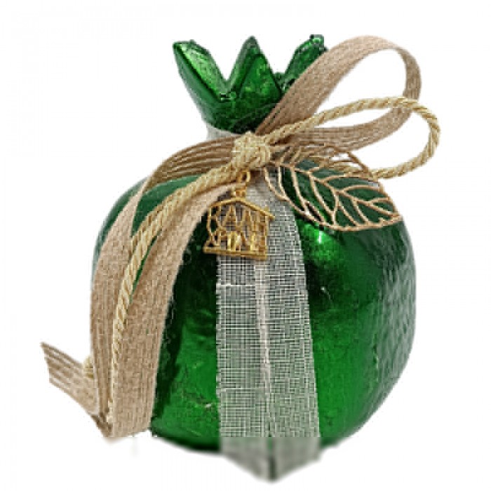 Ρόδι Γυάλινο Διακοσμημένο 21714GR