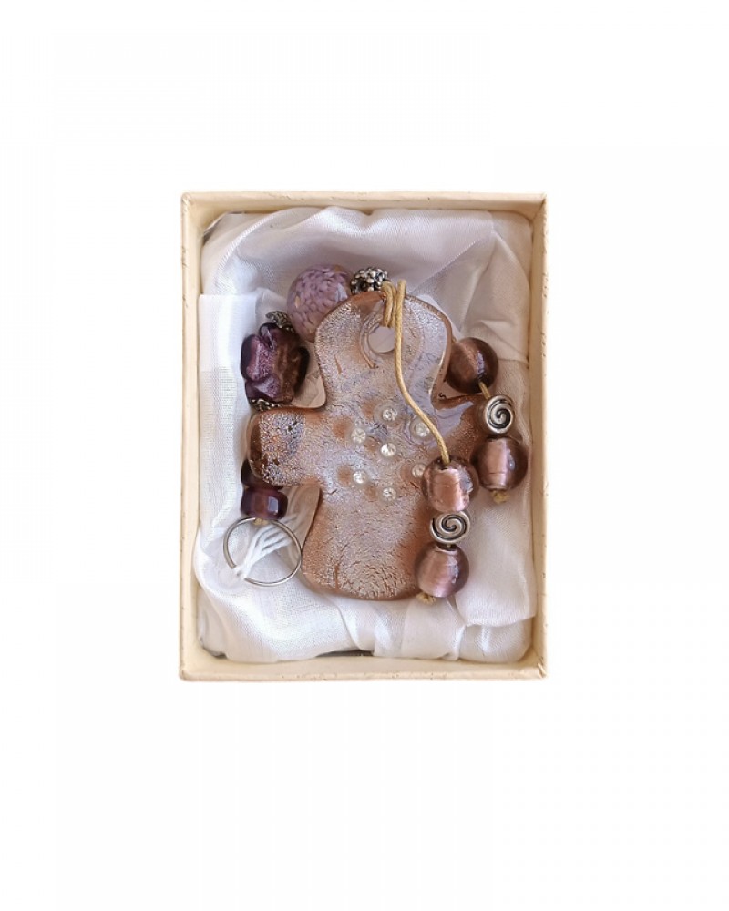 Σταυρός Γυάλινος Κρεμαστός 039A