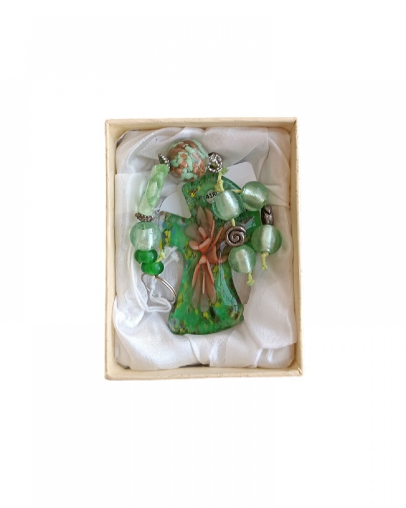 Σταυρός Γυάλινος Κρεμαστός 041RD