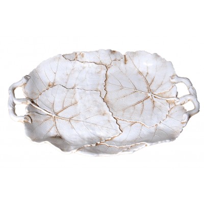 Δίσκος Με Αμπελόφυλλα Φαγιάνς 2055