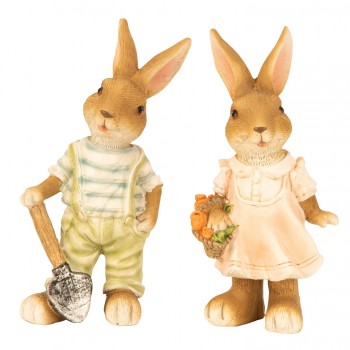 Κουνελάκια Με Φτυάρι Και Λουλούδια Σ/2 9559