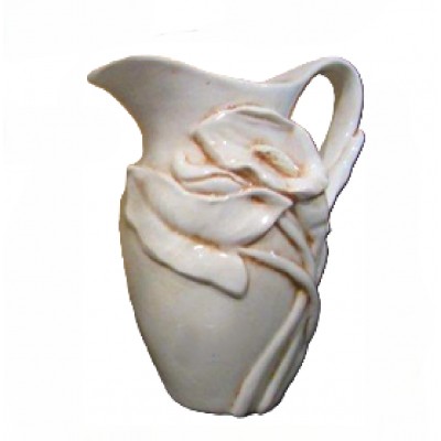 Κανάτα Φαγιάνς Με Ανάγλυφα Λουλούδια 0000 