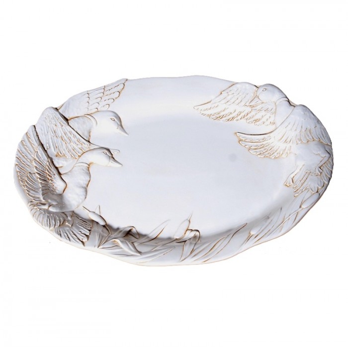 Πιατέλα Φαγιάνς Με Ανάγλυφες Πάπιες 1413