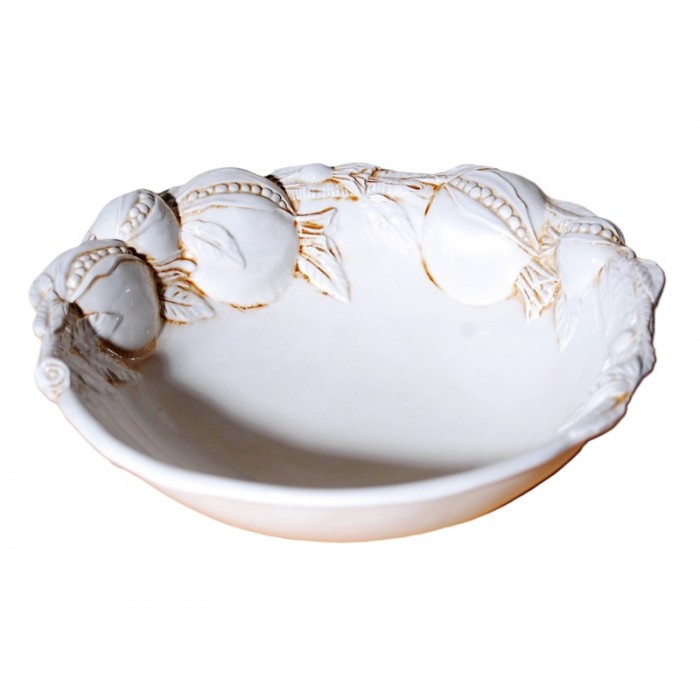 Μπωλ Φαγιάνς Με Ανάγλυφα Ρόδια 1428