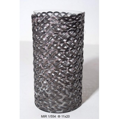 Κηροπήγειο μεταλλική πλέξη