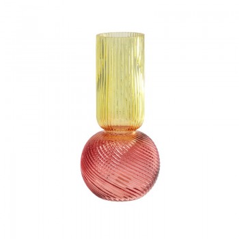 Βάζο Γυάλινο Δίχρωμο 013