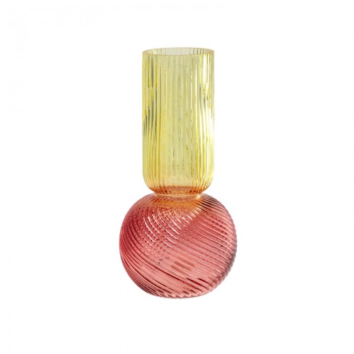 Βάζο Γυάλινο Δίχρωμο 013