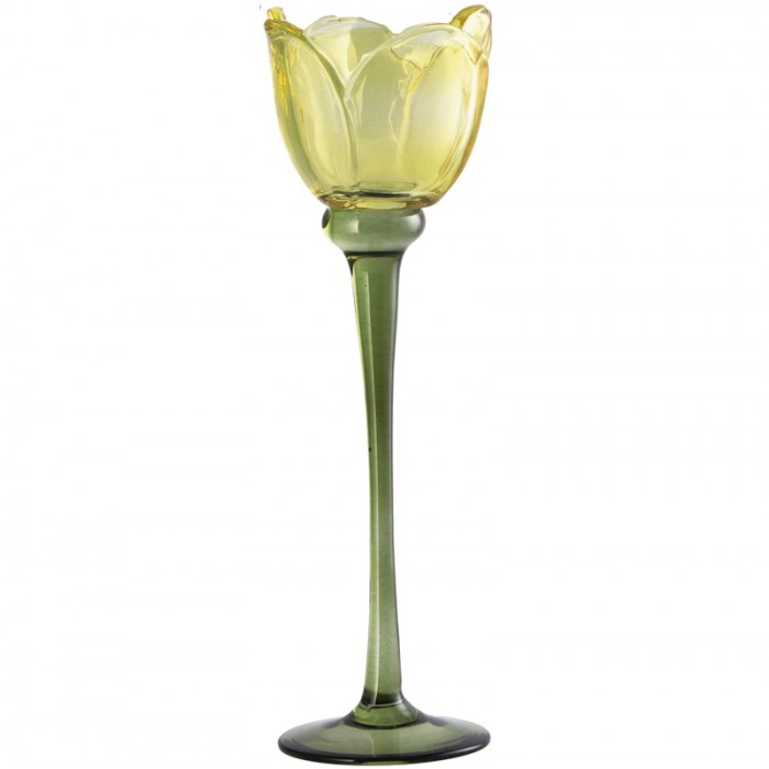 Κηροπήγιο Λουλούδι Κίτρινο 095YL