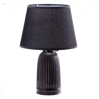 Επιτραπέζιο Φωτιστικό Με Ανάγλυφες Ρίγες 114625BK