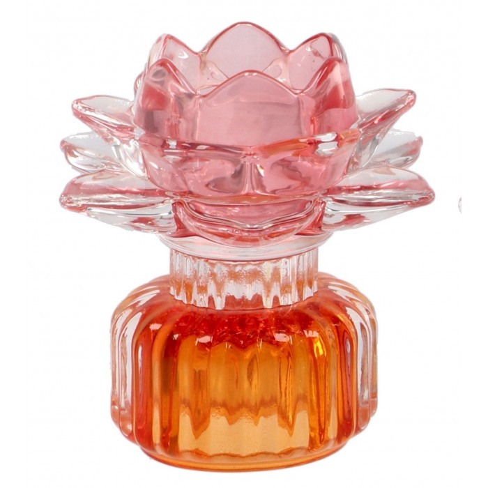 Κηροπήγιο Λουλούδι Πορτοκαλί 417OR