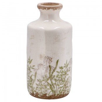 Βάζο Φαγιάνς Με Φύλλα 972GR
