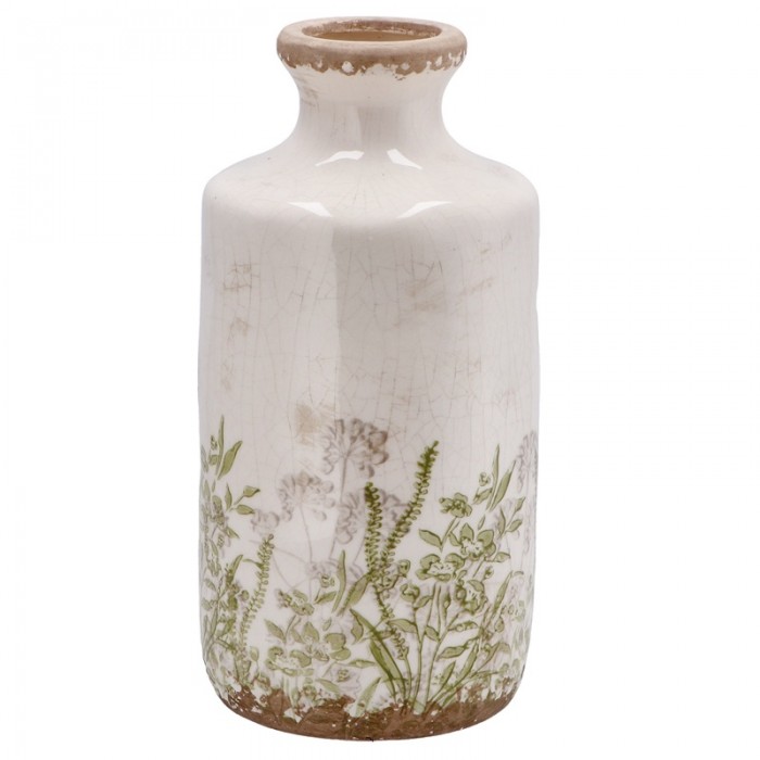 Βάζο Φαγιάνς Με Φύλλα 972GR