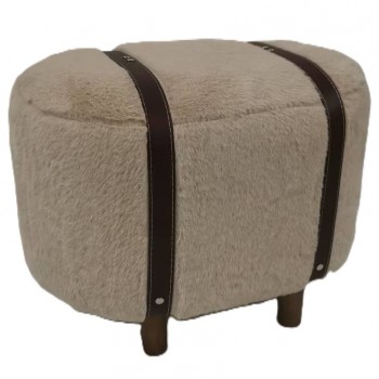 Σκαμπό Με Δερμάτινες Ρίγες 26